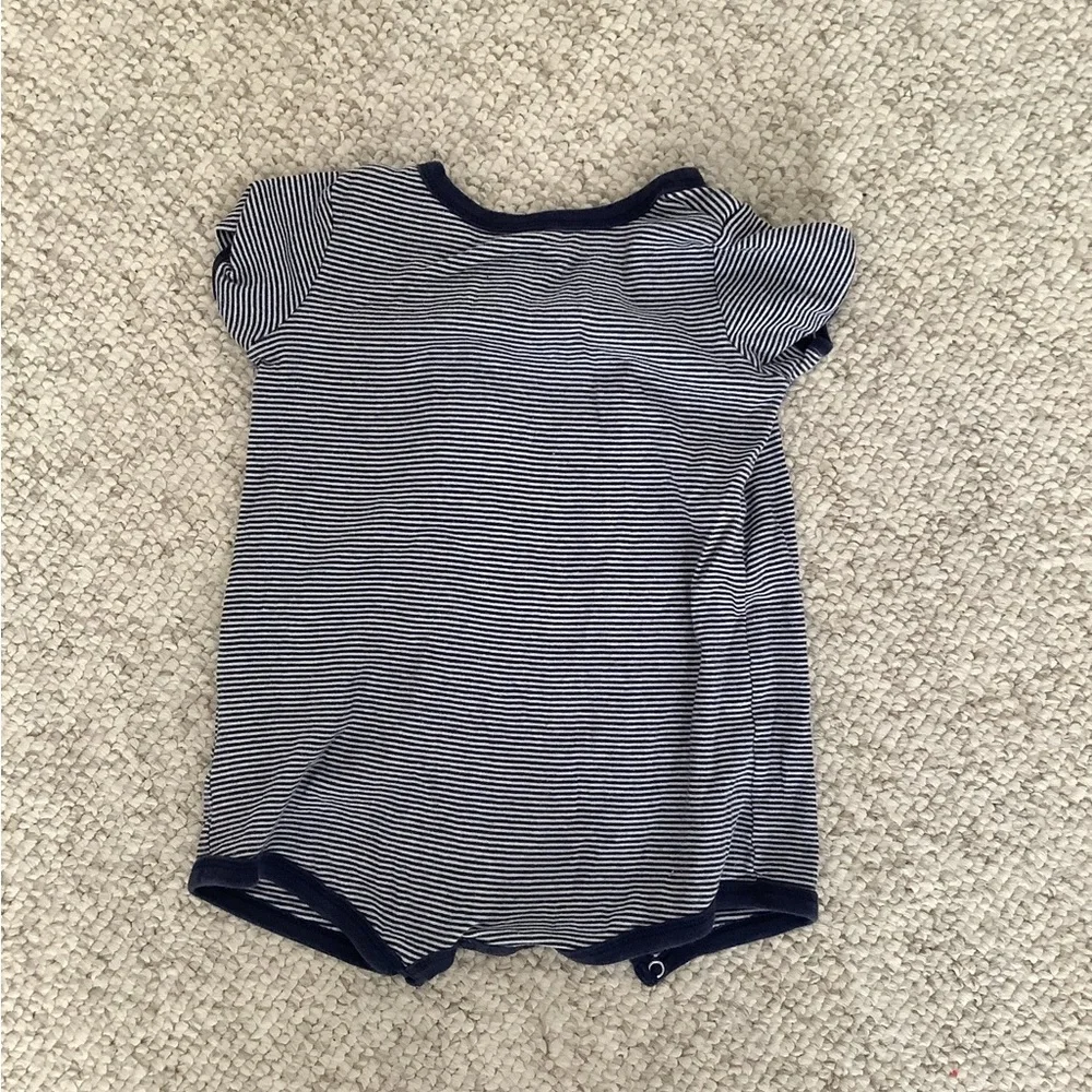 Carter’s Romper Baby Toddler Navy Striped Octopus Snap 24 Months